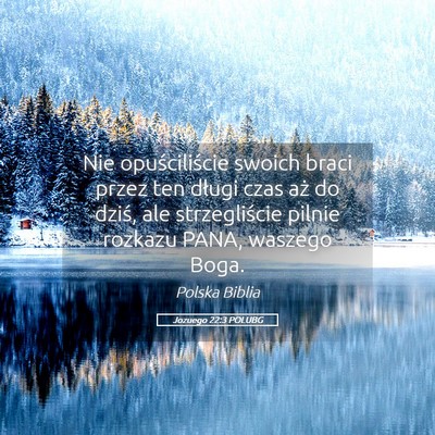 Picture 05 - Jozuego 22:3 POLUBG - Nie opuściliście swoich braci przez ten długi - Bible Verse Picture