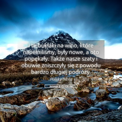 Picture 05 - Jozuego 9:13 POLUBG - I te bukłaki na wino, które napełniliśmy, - Bible Verse Picture