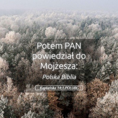 Picture 05 - Kapłańska 14:1 POLUBG - Potem PAN powiedział do - Bible Verse Picture