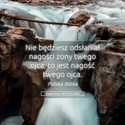 Picture 05 - Kapłańska 18:8 POLUBG - Nie będziesz odsłaniał nagości żony twego - Bible Verse Picture