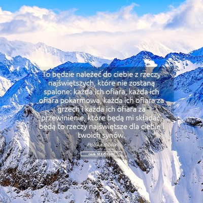 Picture 05 - Liczb 18:9 POLUBG - To będzie należeć do ciebie z rzeczy - Bible Verse Picture