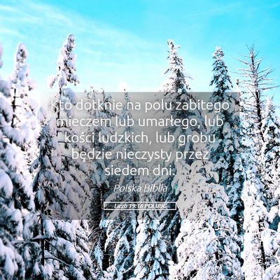 Picture 05 - Liczb 19:16 POLUBG - Kto dotknie na polu zabitego mieczem lub - Bible Verse Picture