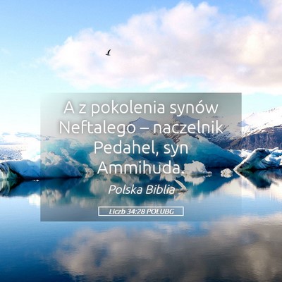 Picture 05 - Liczb 34:28 POLUBG - A z pokolenia synów Neftalego – naczelnik - Bible Verse Picture