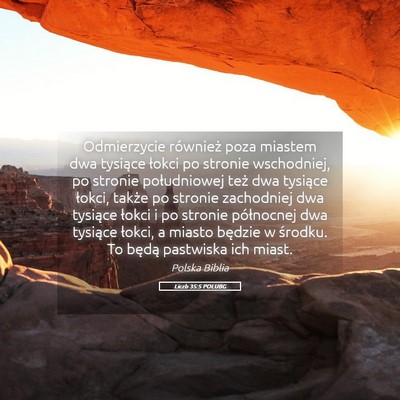 Picture 05 - Liczb 35:5 POLUBG - Odmierzycie również poza miastem dwa tysiące - Bible Verse Picture