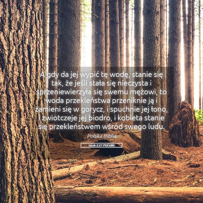 Picture 05 - Liczb 5:27 POLUBG - A gdy da jej wypić tę wodę, stanie się tak, - Bible Verse Picture