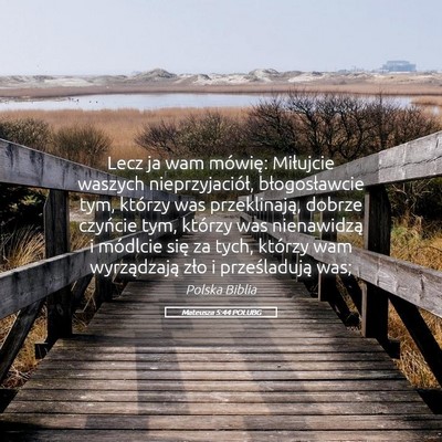 Picture 05 - Mateusza 5:44 POLUBG - Lecz ja wam mówię: Miłujcie waszych - Bible Verse Picture