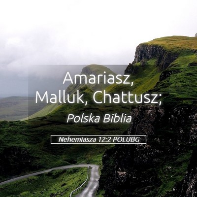 Picture 05 - Nehemiasza 12:2 POLUBG - Amariasz, Malluk, - Bible Verse Picture