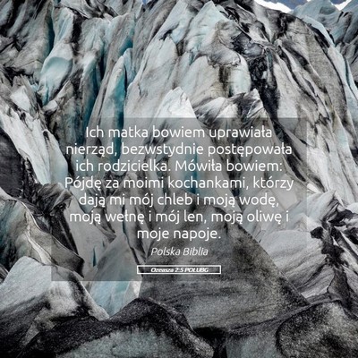 Picture 05 - Ozeasza 2:5 POLUBG - Ich matka bowiem uprawiała nierząd, bezwstydnie - Bible Verse Picture