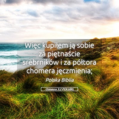 Picture 05 - Ozeasza 3:2 POLUBG - Więc kupiłem ją sobie za piętnaście - Bible Verse Picture