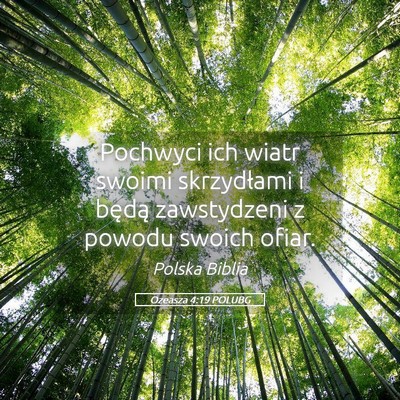 Picture 05 - Ozeasza 4:19 POLUBG - Pochwyci ich wiatr swoimi skrzydłami i będą - Bible Verse Picture