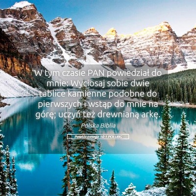Picture 05 - Powtórzonego 10:1 POLUBG - W tym czasie PAN powiedział do mnie: Wyciosaj - Bible Verse Picture