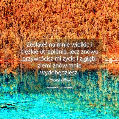 Picture 05 - Psalmów 71:20 POLUBG - Zesłałeś na mnie wielkie i ciężkie - Bible Verse Picture