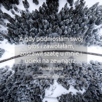 Picture 05 - Rodzaju 39:18 POLUBG - A gdy podniosłam swój głos i zawołałam, - Bible Verse Picture