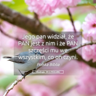 Picture 05 - Rodzaju 39:3 POLUBG - Jego pan widział, że PAN jest z nim i że PAN - Bible Verse Picture