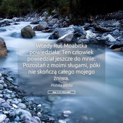 Picture 05 - Rut 2:21 POLUBG - Wtedy Rut Moabitka powiedziała: Ten człowiek - Bible Verse Picture