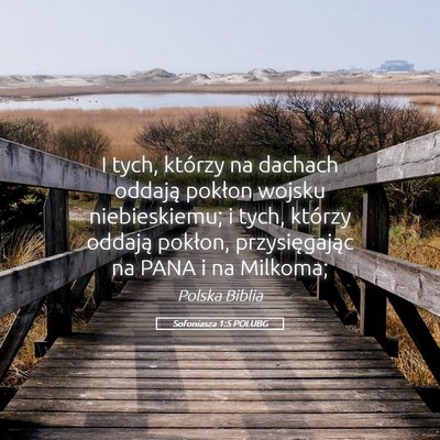 Picture 05 - Sofoniasza 1:5 POLUBG - I tych, którzy na dachach oddają pokłon wojsku - Bible Verse Picture