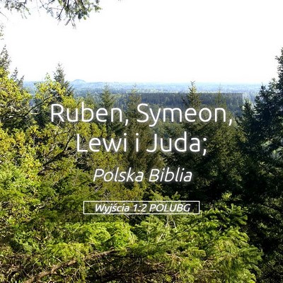 Picture 05 - Wyjścia 1:2 POLUBG - Ruben, Symeon, Lewi i - Bible Verse Picture