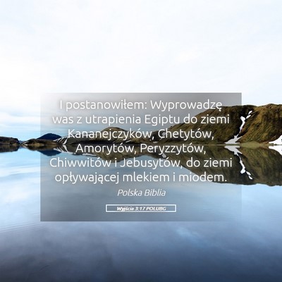 Picture 05 - Wyjścia 3:17 POLUBG - I postanowiłem: Wyprowadzę was z utrapienia - Bible Verse Picture