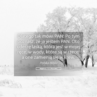 Picture 05 - Wyjścia 7:17 POLUBG - Dlatego tak mówi PAN: Po tym poznasz, że ja - Bible Verse Picture