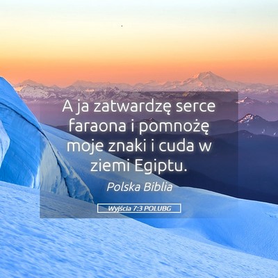 Picture 05 - Wyjścia 7:3 POLUBG - A ja zatwardzę serce faraona i pomnożę moje - Bible Verse Picture