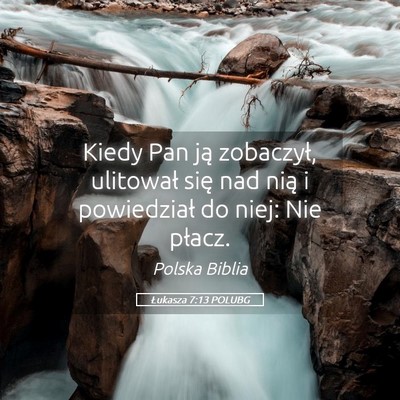Picture 05 - Łukasza 7:13 POLUBG - Kiedy Pan ją zobaczył, ulitował się nad nią - Bible Verse Picture