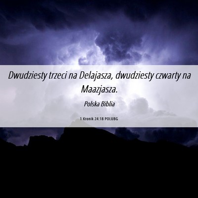 Picture 06 - 1 Kronik 24:18 POLUBG - Dwudziesty trzeci na Delajasza, dwudziesty - Bible Verse Picture