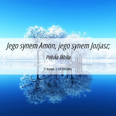 Picture 06 - 1 Kronik 3:14 POLUBG - Jego synem Amon, jego synem - Bible Verse Picture