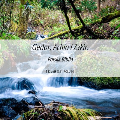 Picture 06 - 1 Kronik 8:31 POLUBG - Gedor, Achio i - Bible Verse Picture