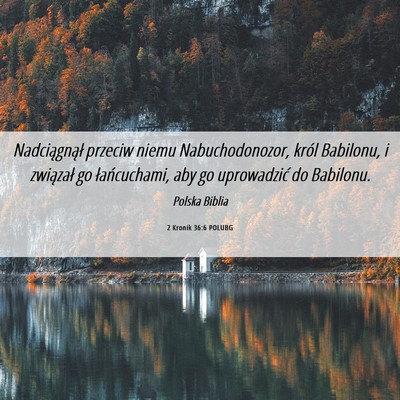 Picture 06 - 2 Kronik 36:6 POLUBG - Nadciągnął przeciw niemu Nabuchodonozor, król - Bible Verse Picture