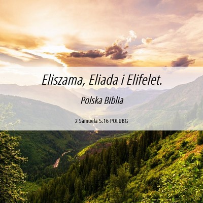 Picture 06 - 2 Samuela 5:16 POLUBG - Eliszama, Eliada i - Bible Verse Picture