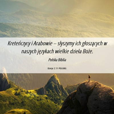 Picture 06 - Dzieje 2:11 POLUBG - Kreteńczycy i Arabowie – słyszymy ich - Bible Verse Picture