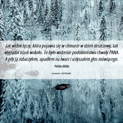 Picture 06 - Ezechiela 1:28 POLUBG - Jak widok tęczy, która pojawia się w chmurze w - Bible Verse Picture