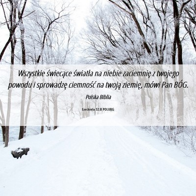 Picture 06 - Ezechiela 32:8 POLUBG - Wszystkie świecące światła na niebie - Bible Verse Picture
