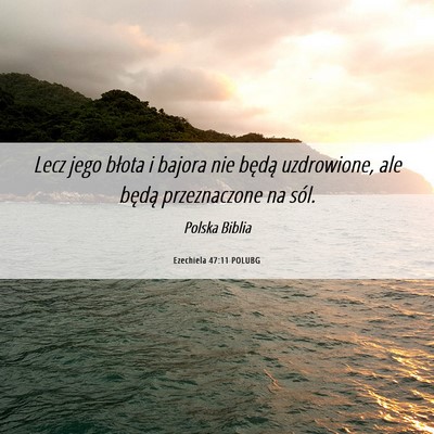 Picture 06 - Ezechiela 47:11 POLUBG - Lecz jego błota i bajora nie będą uzdrowione, - Bible Verse Picture