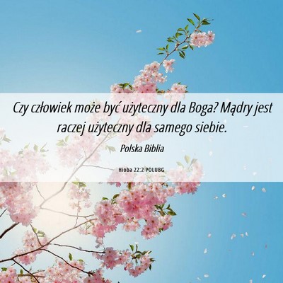 Picture 06 - Hioba 22:2 POLUBG - Czy człowiek może być użyteczny dla Boga? - Bible Verse Picture