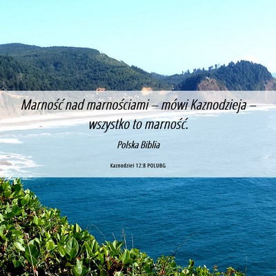 Picture 06 - Kaznodziei 12:8 POLUBG - Marność nad marnościami – mówi Kaznodzieja - Bible Verse Picture