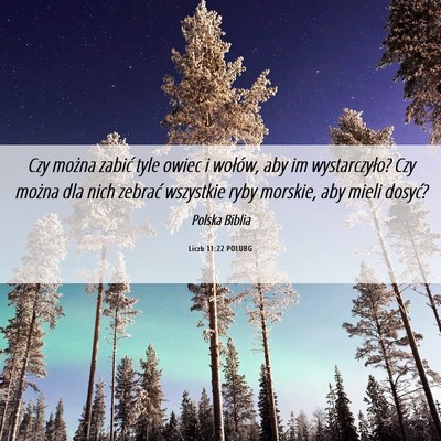 Picture 06 - Liczb 11:22 POLUBG - Czy można zabić tyle owiec i wołów, aby im - Bible Verse Picture