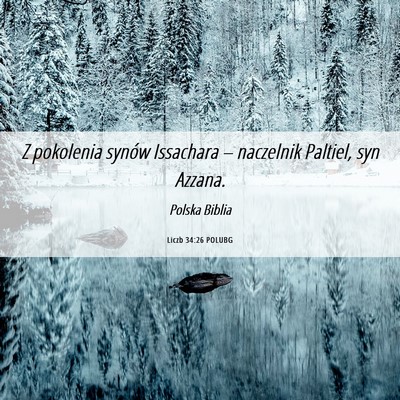 Picture 06 - Liczb 34:26 POLUBG - Z pokolenia synów Issachara – naczelnik - Bible Verse Picture