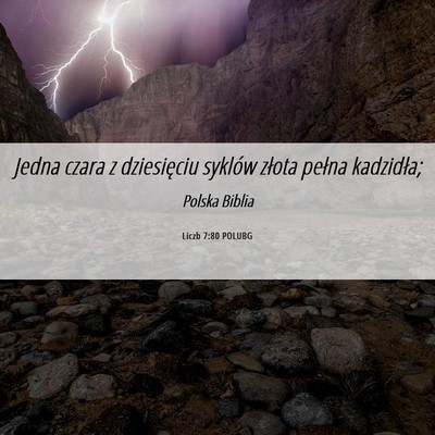 Picture 06 - Liczb 7:80 POLUBG - Jedna czara z dziesięciu syklów złota pełna - Bible Verse Picture
