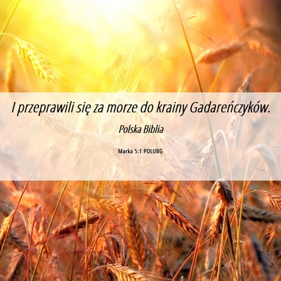 Picture 06 - Marka 5:1 POLUBG - I przeprawili się za morze do krainy - Bible Verse Picture