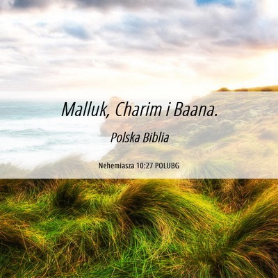 Picture 06 - Nehemiasza 10:27 POLUBG - Malluk, Charim i - Bible Verse Picture