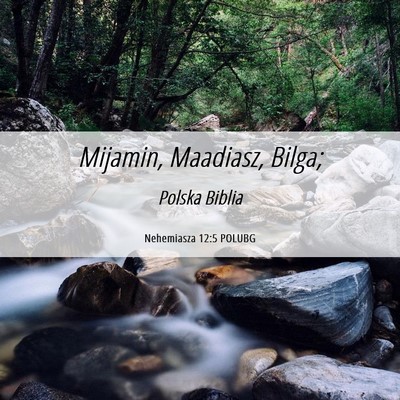 Picture 06 - Nehemiasza 12:5 POLUBG - Mijamin, Maadiasz, - Bible Verse Picture