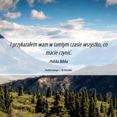 Picture 06 - Powtórzonego 1:18 POLUBG - I przykazałem wam w tamtym czasie wszystko, co - Bible Verse Picture