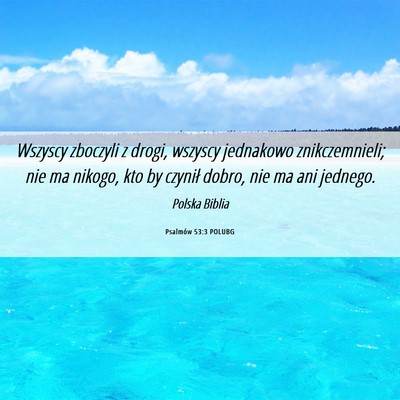 Picture 06 - Psalmów 53:3 POLUBG - Wszyscy zboczyli z drogi, wszyscy jednakowo - Bible Verse Picture