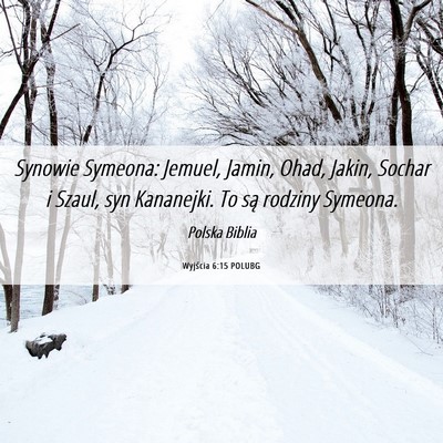 Picture 06 - Wyjścia 6:15 POLUBG - Synowie Symeona: Jemuel, Jamin, Ohad, Jakin, - Bible Verse Picture