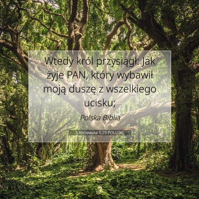 Picture 07 - 1 Królewska 1:29 POLUBG - Wtedy król przysiągł: Jak żyje PAN, który - Bible Verse Picture