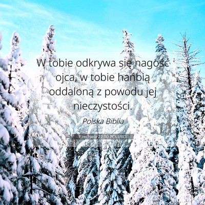 Picture 07 - Ezechiela 22:10 POLUBG - W tobie odkrywa się nagość ojca, w tobie - Bible Verse Picture