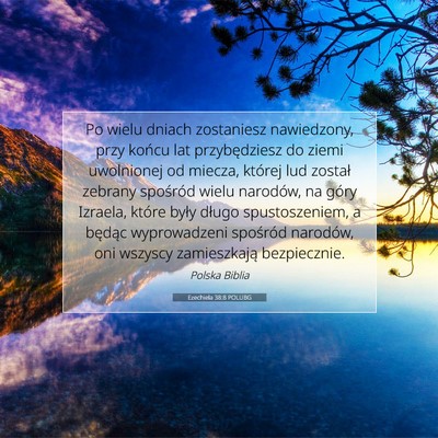 Picture 07 - Ezechiela 38:8 POLUBG - Po wielu dniach zostaniesz nawiedzony, przy - Bible Verse Picture