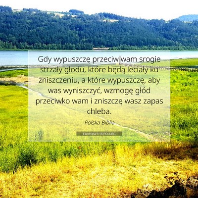 Picture 07 - Ezechiela 5:16 POLUBG - Gdy wypuszczę przeciw wam srogie strzały - Bible Verse Picture