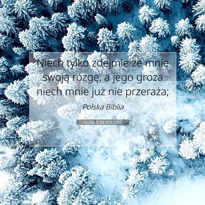 Picture 07 - Hioba 9:34 POLUBG - Niech tylko zdejmie ze mnie swoją rózgę, a - Bible Verse Picture